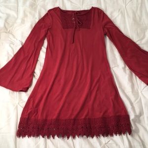 NEW WITH TAGS Casual dress with bellbottom sleeves